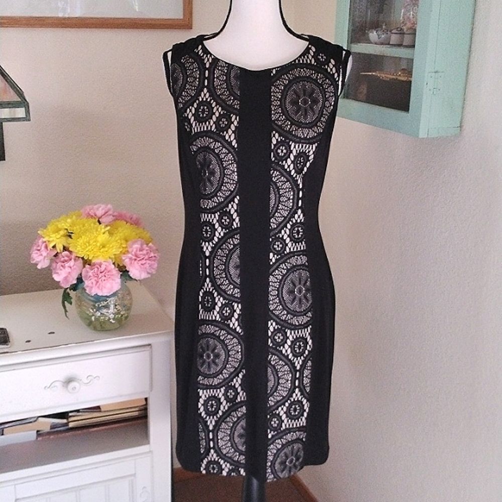 NWT EnFocus Studio Black Lace Dress